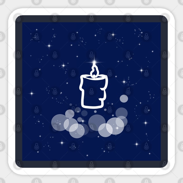 candle, prayer, holiday, christmas, christmas eve, light, lighting, wax, night, technology, light, universe, cosmos, galaxy, shine, concept, illustration Sticker by grafinya